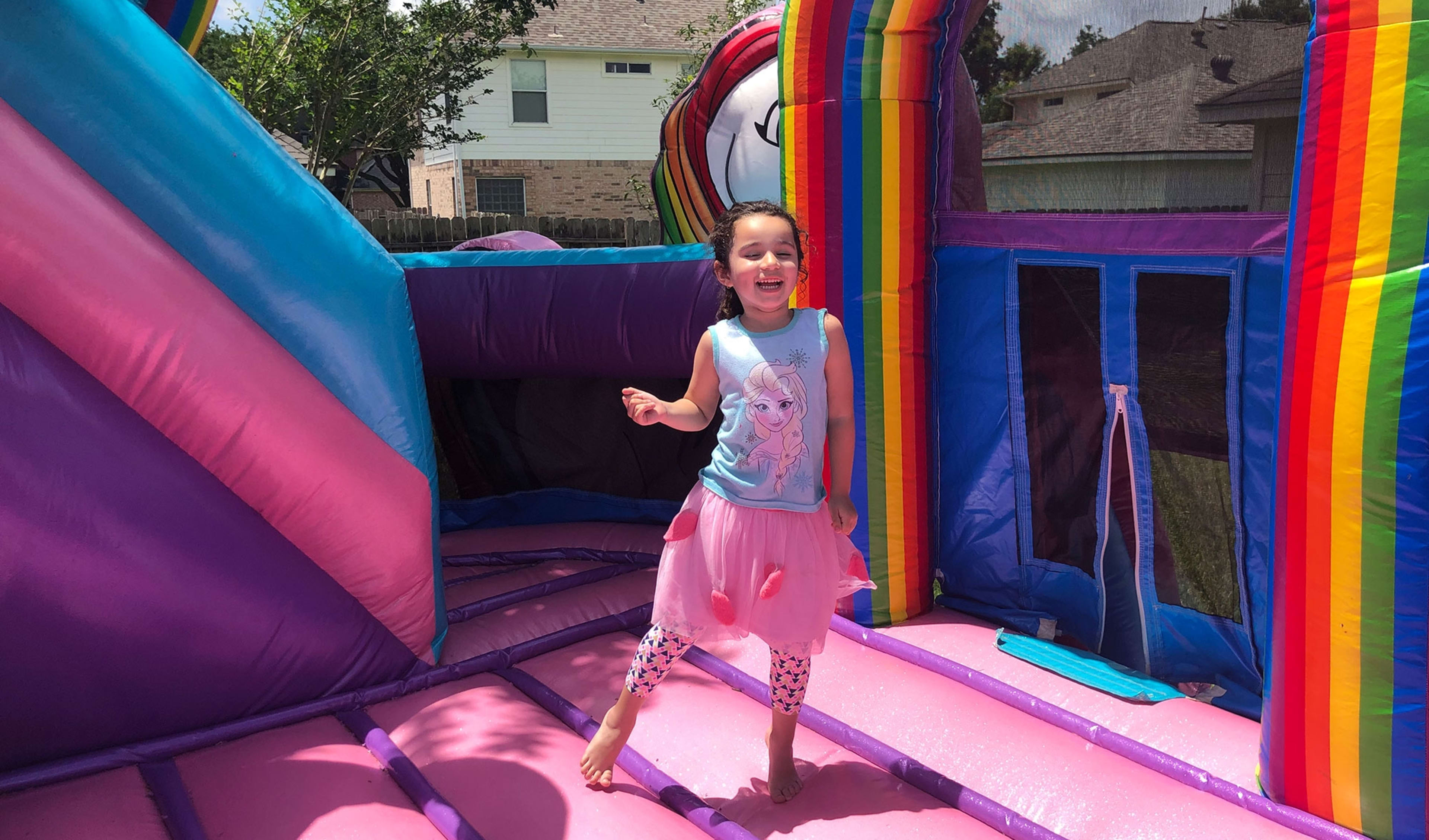 Rainbow Unicorn Bounce House Rentals
