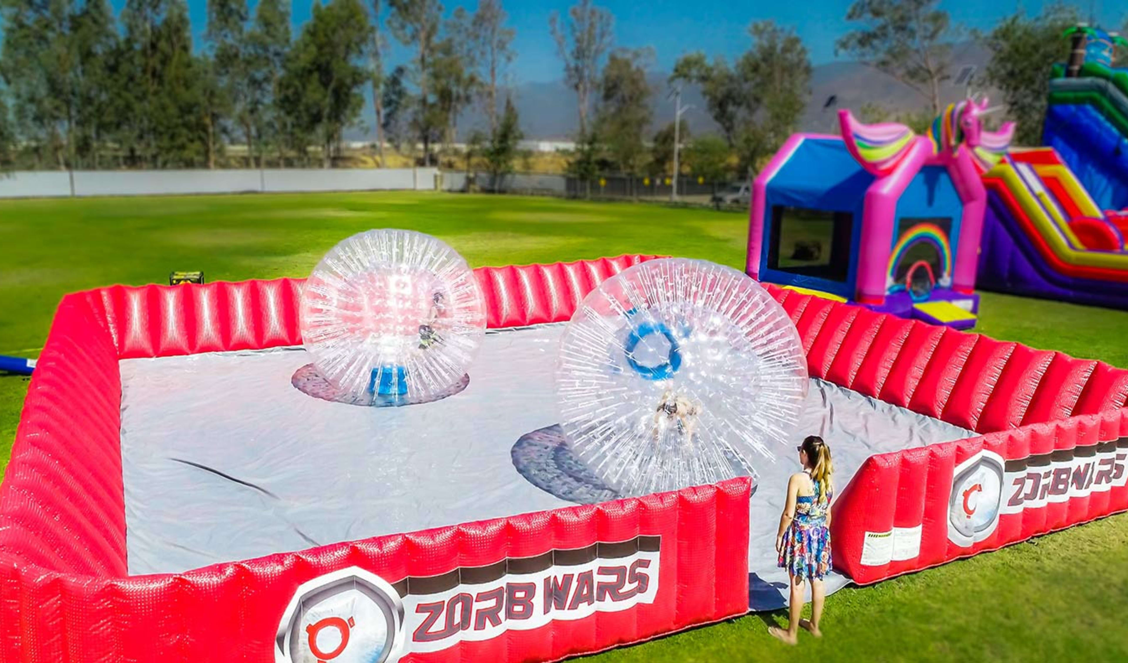 Zorbs War Game Rental