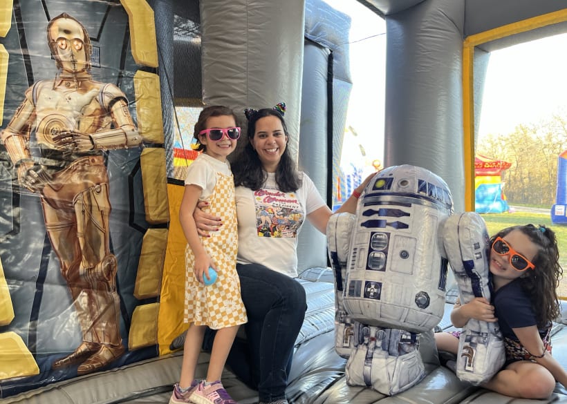 The De Los Santos family, founders of Sky High Party Rentals