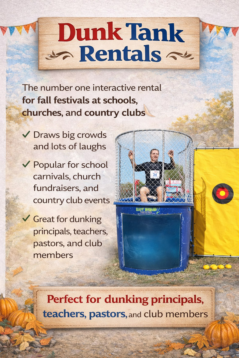 Dunk Tank Rentals from Sky High Party Rentals