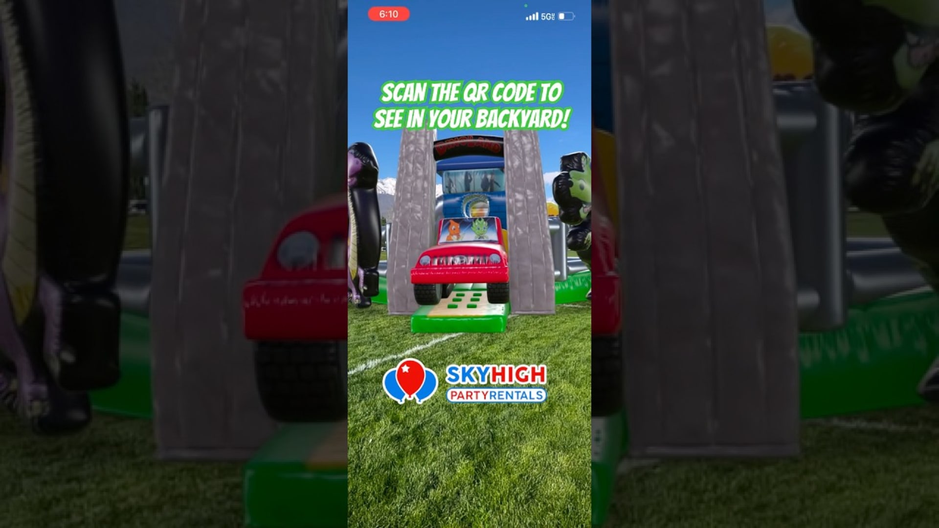 SkyHigh party rentals product featured video