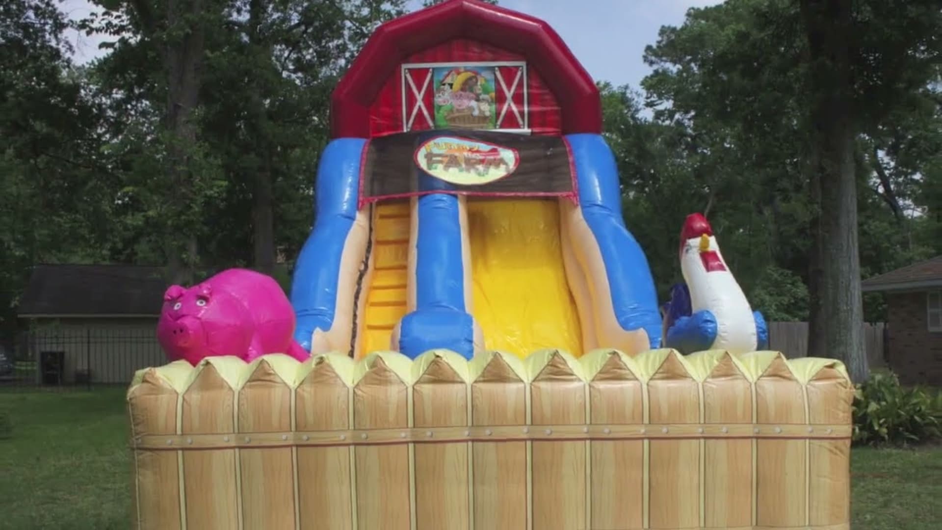 18ft Crazy Farm Slide (Dry or Wet/Water Slide) - Video