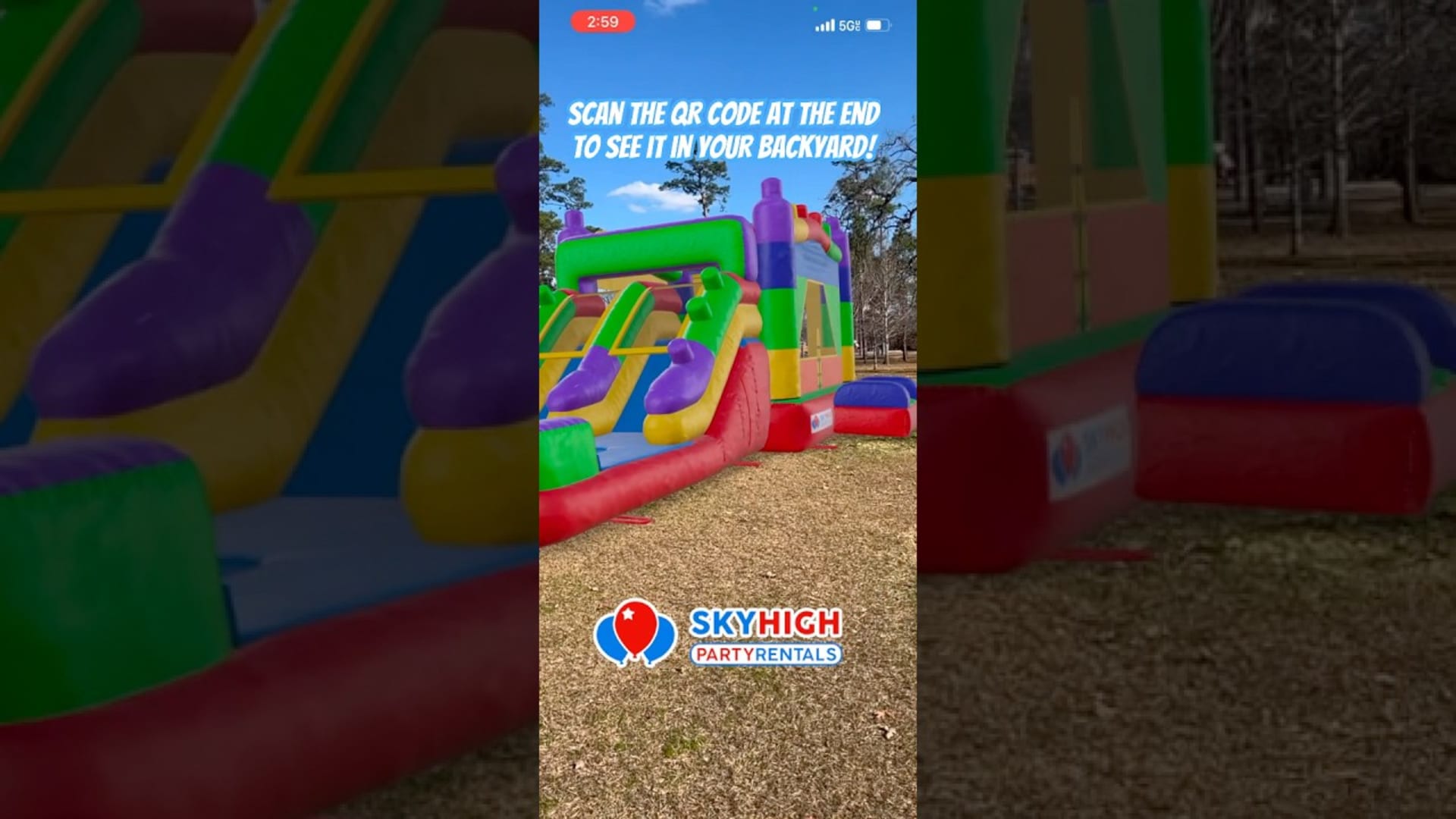 SkyHigh party rentals product featured video