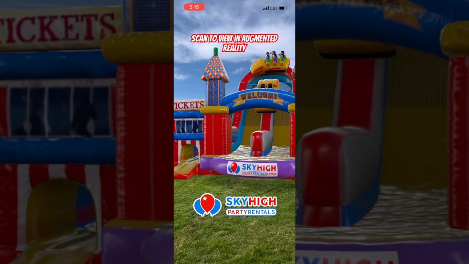SkyHigh party rentals product featured video