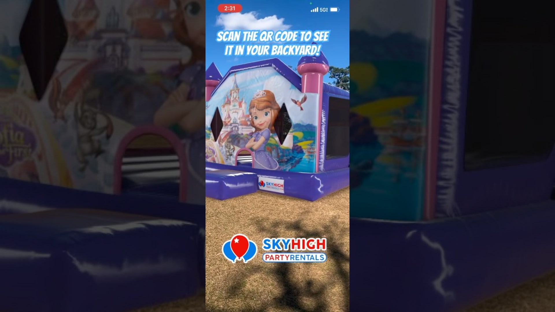 SkyHigh party rentals product featured video