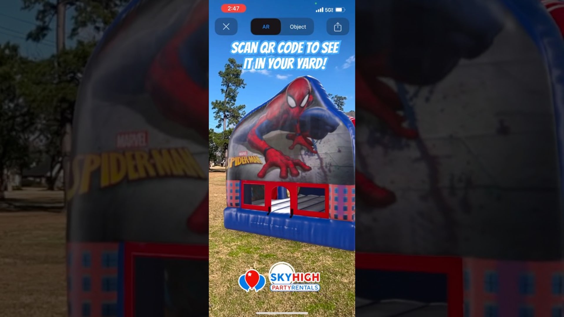 SkyHigh party rentals product featured video