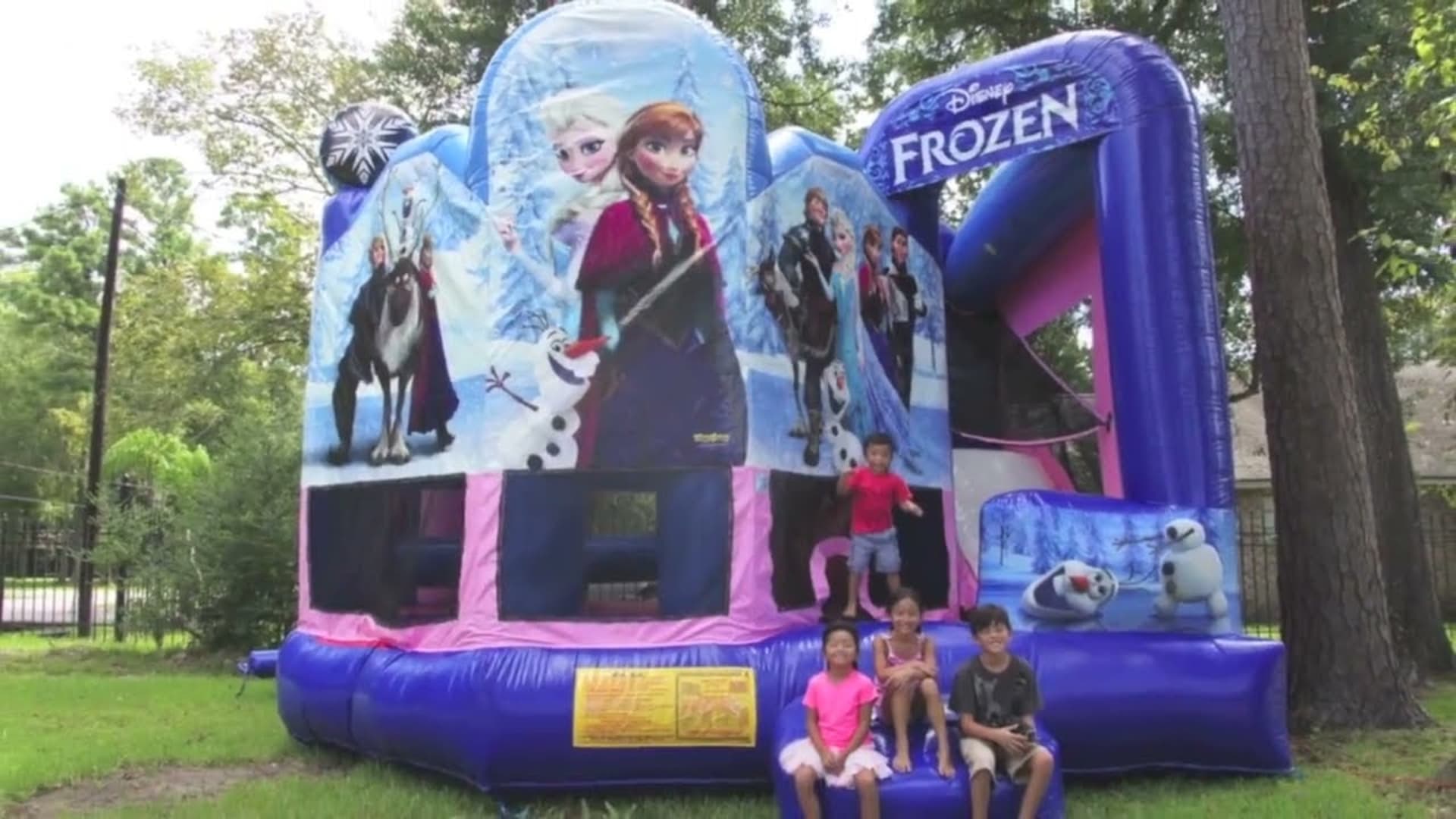 Frozen 5in1 Bounce House w/ (Dry or Wet/Water Slide) - Video