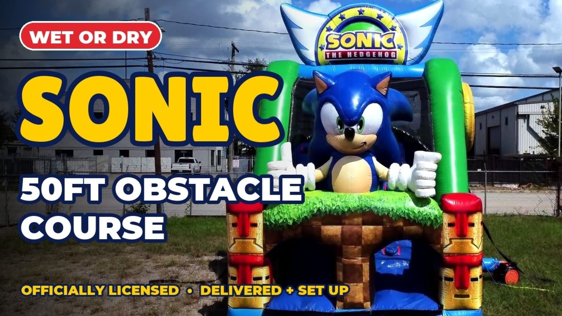 25ft Sonic Obstacle Course (Part 1 of 50ft Sonic Obstacle) - Video