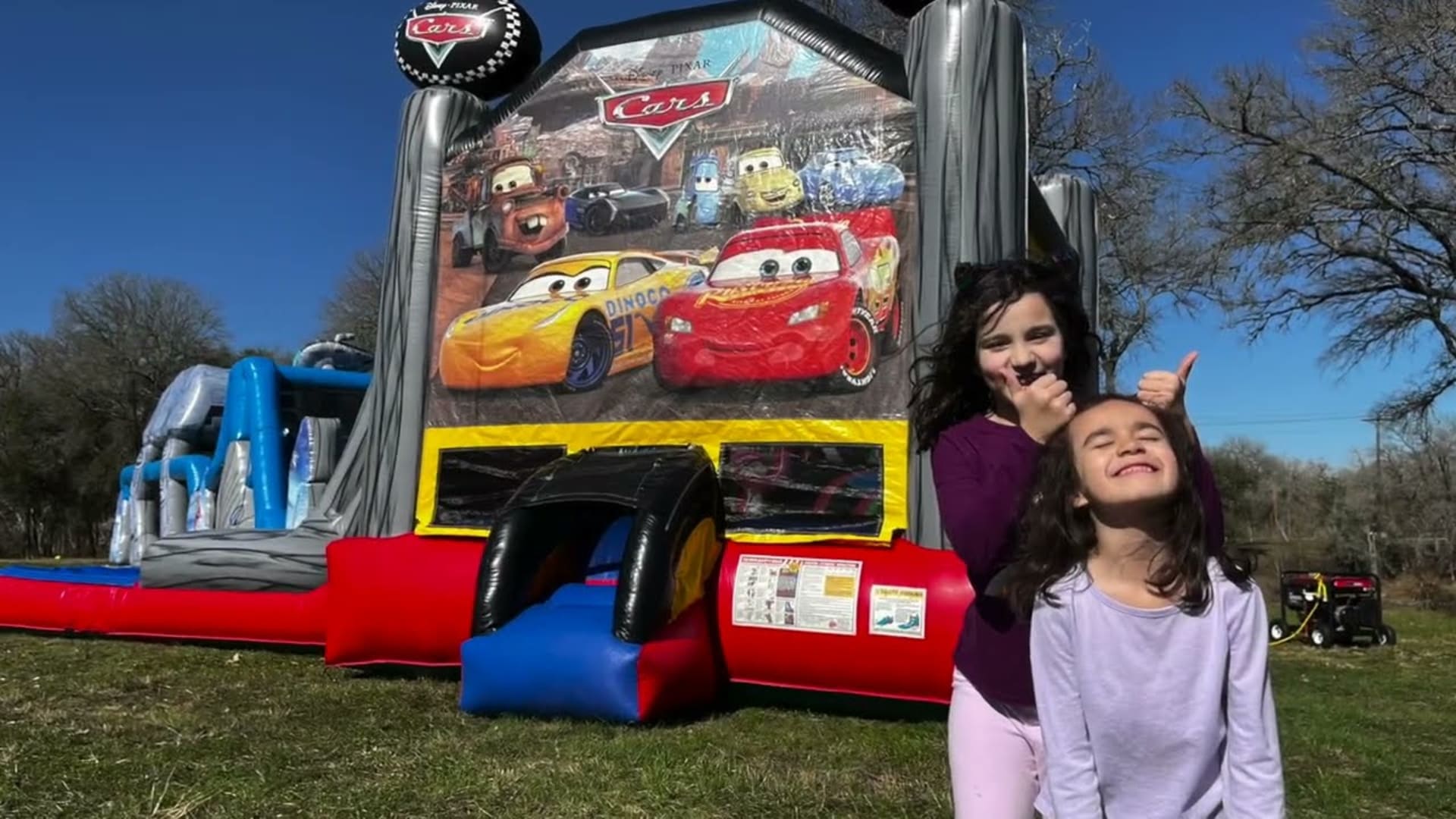 Cars EZ Bounce House Combo w/ (Dry or Wet/Water Slide) - Video