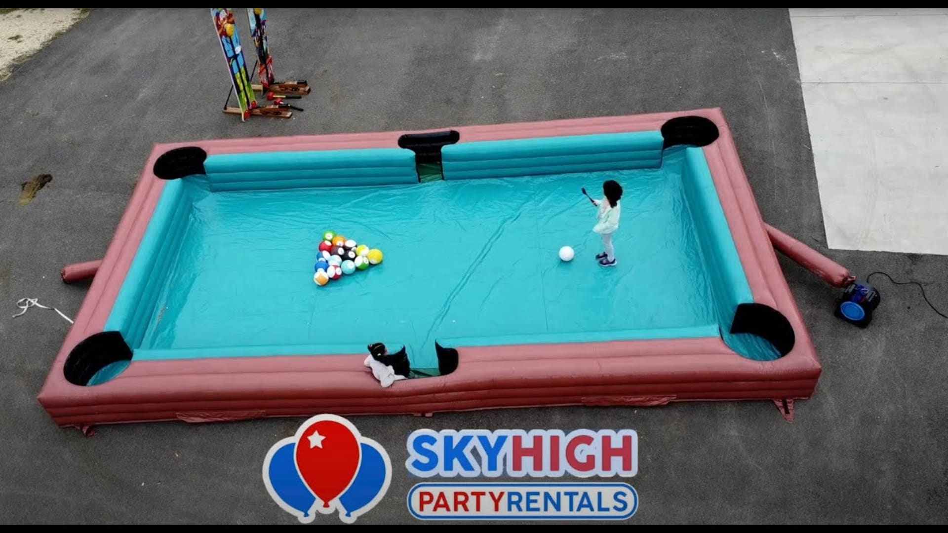 Giant Billiard Pool Table Soccer - Video