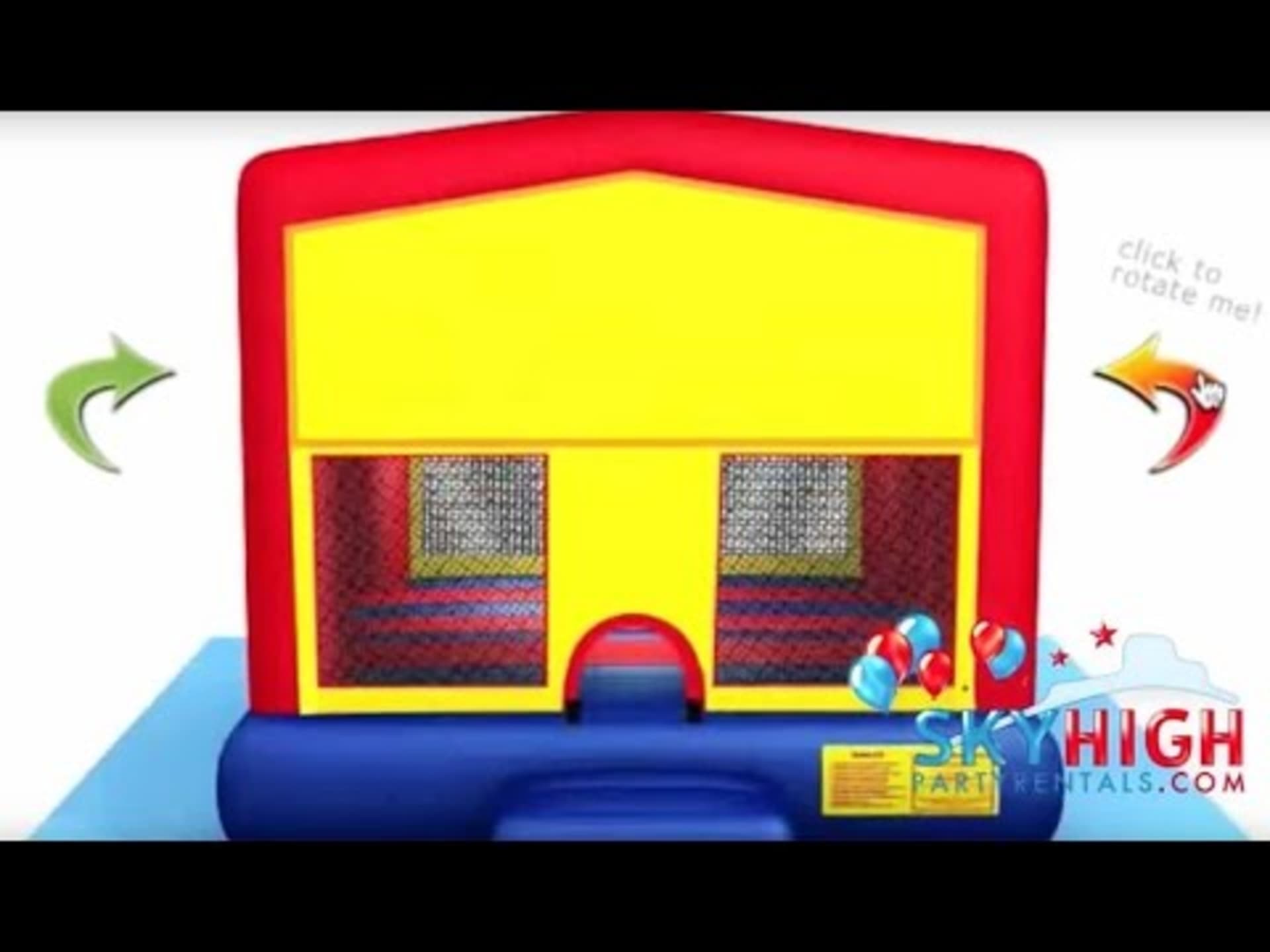 13 x 13 Happy Birthday Animal Bounce House Moonwalk - Video