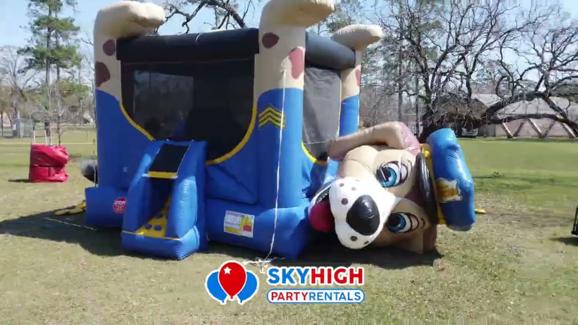 Police Dog Bounce House - Video
