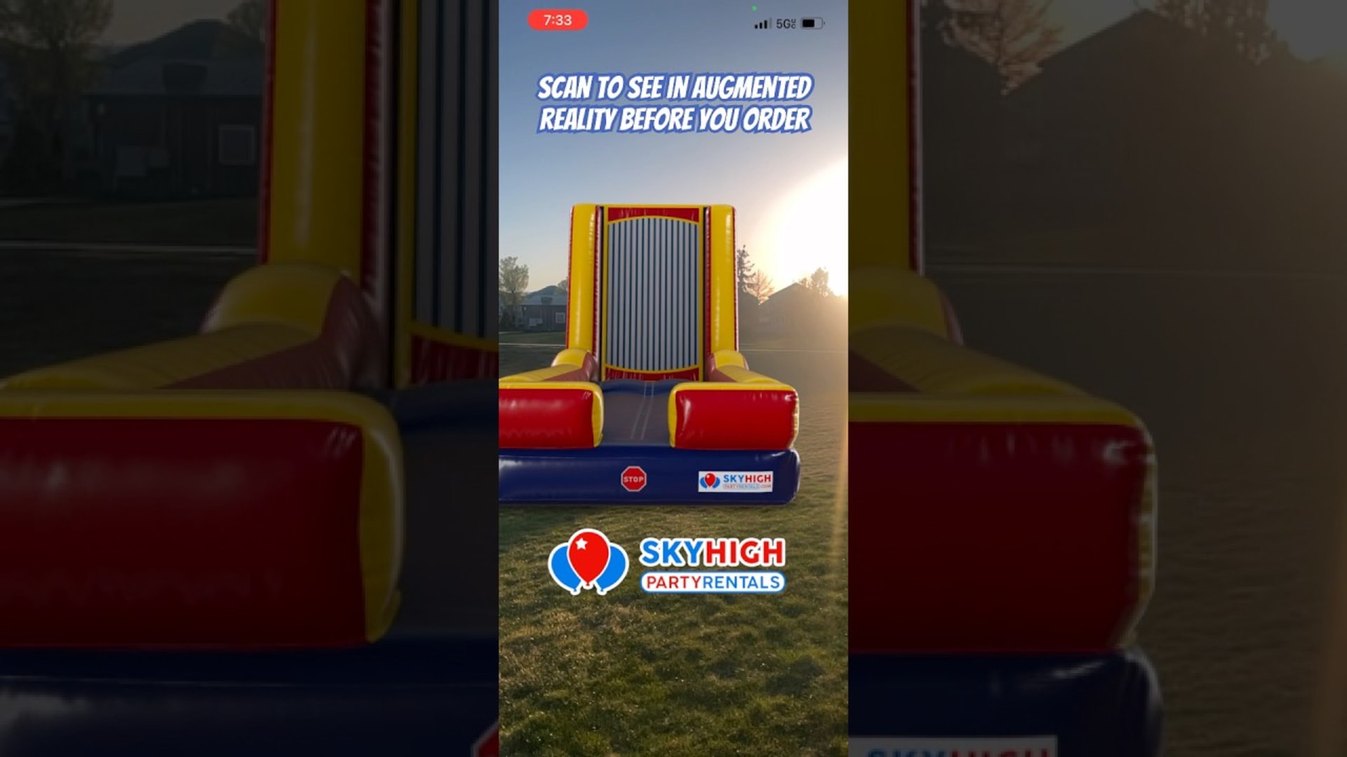 SkyHigh party rentals product featured video