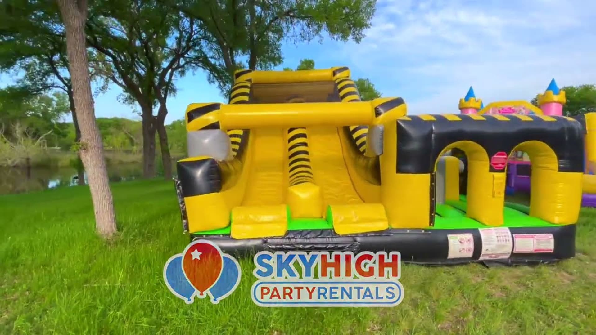 Toxic Adventure Obstacle & Rockwall Slide - Video