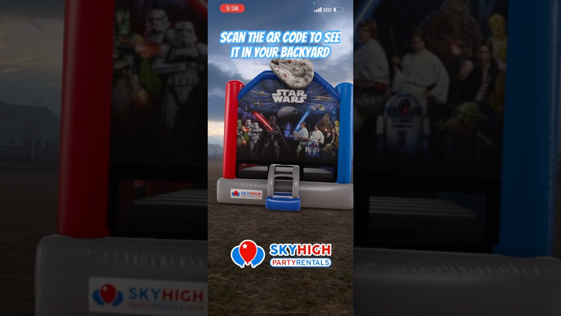 SkyHigh party rentals product featured video