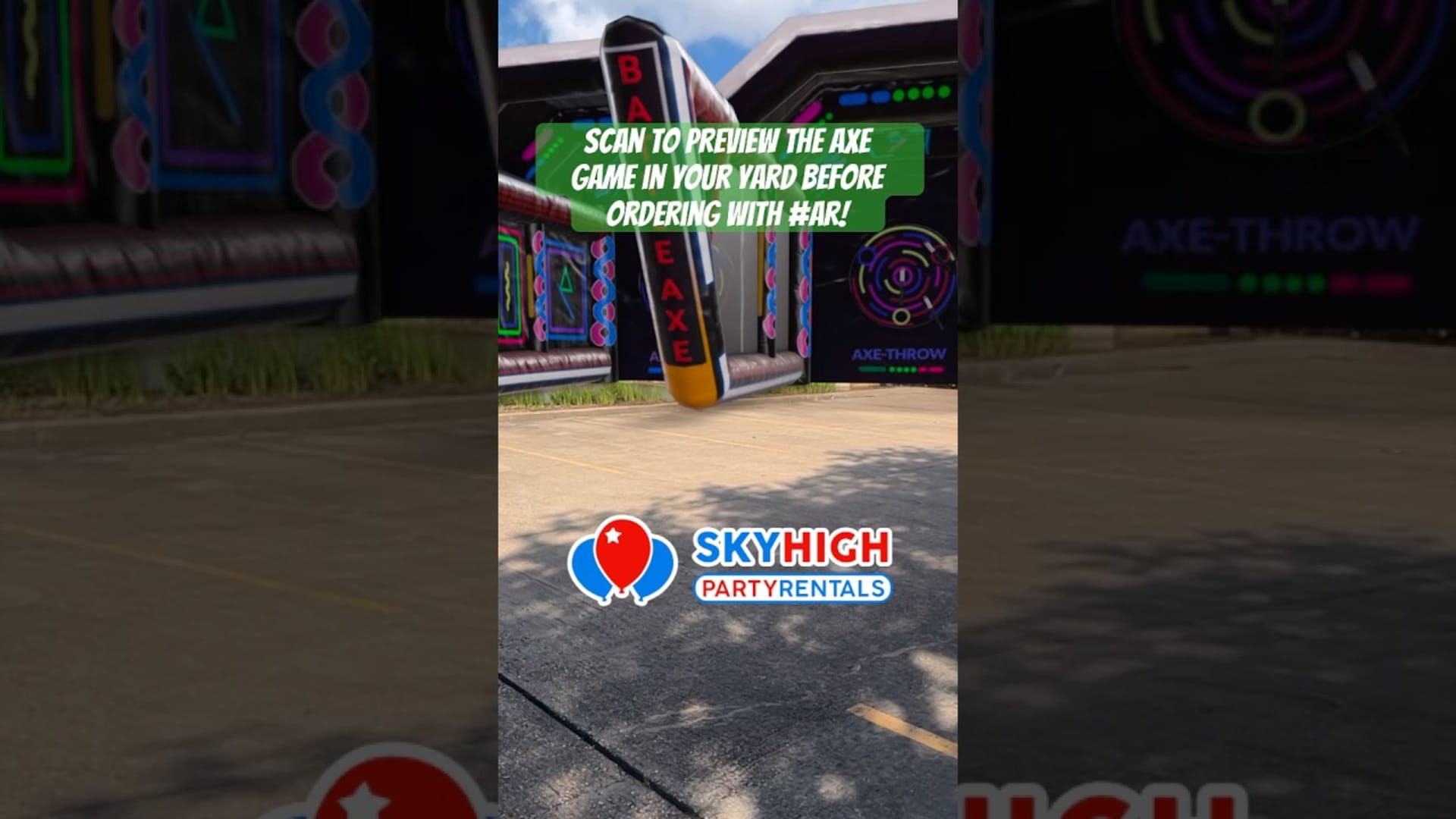 SkyHigh party rentals product featured video