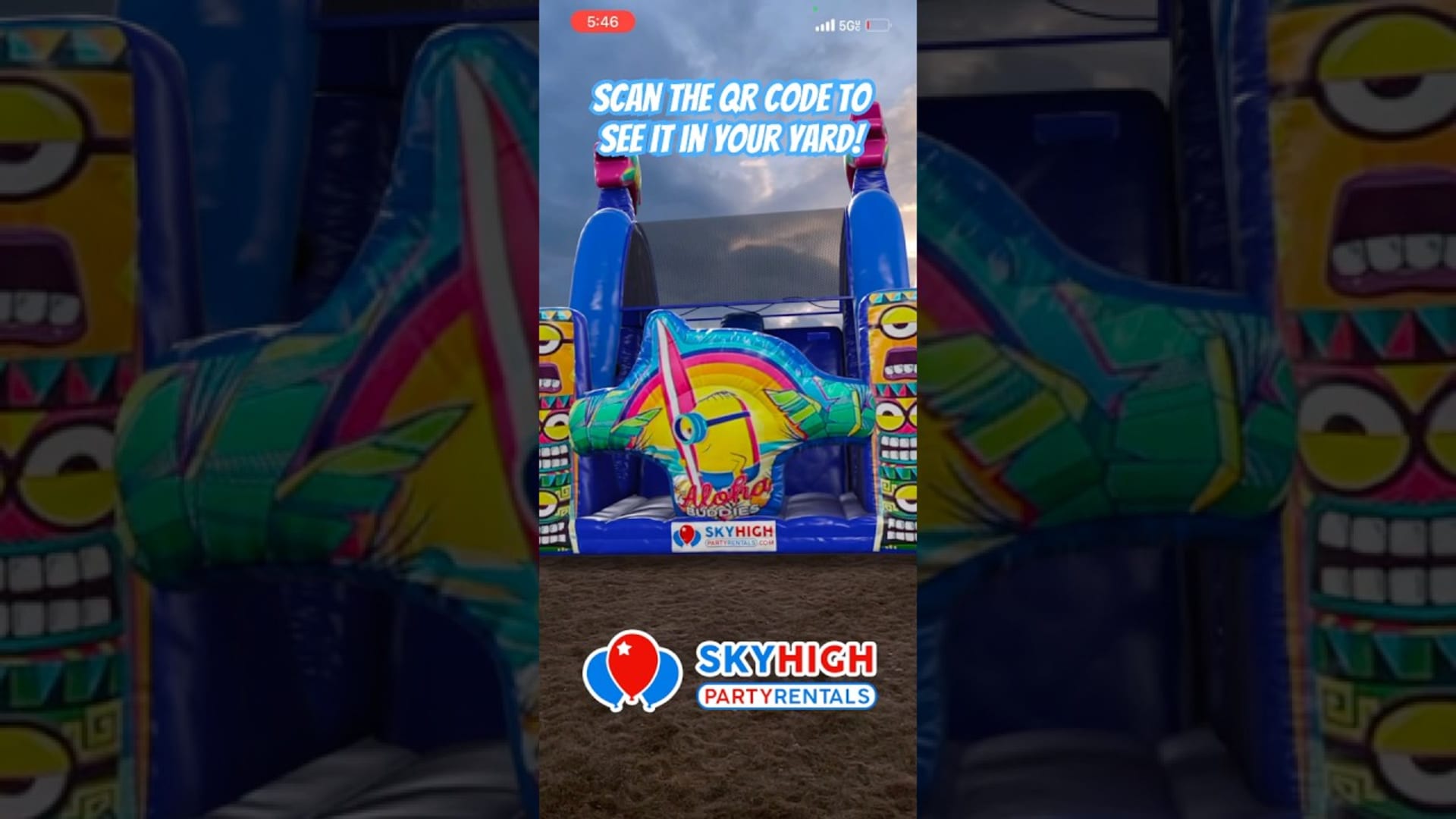SkyHigh party rentals product featured video