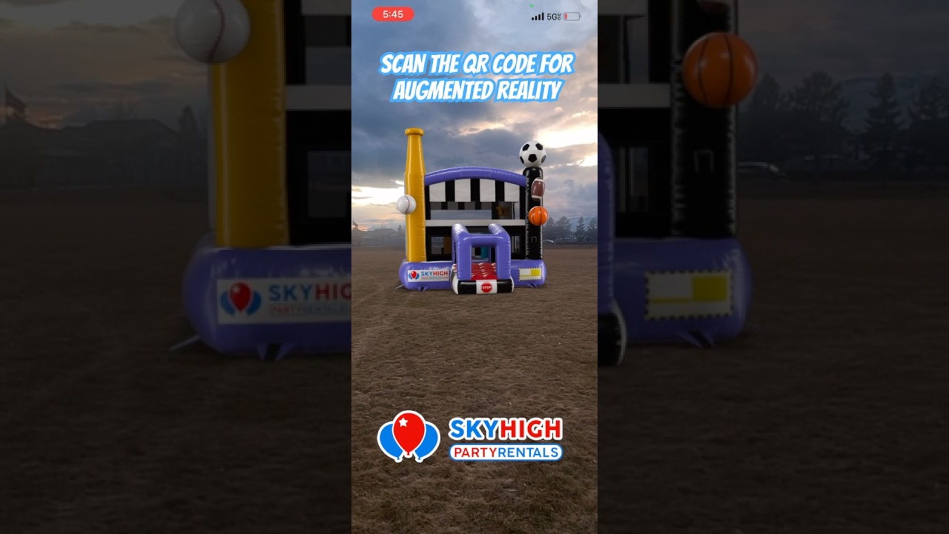 SkyHigh party rentals product featured video