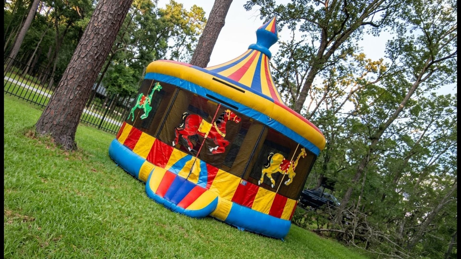 Carousel Bounce House Moonwalk - Video