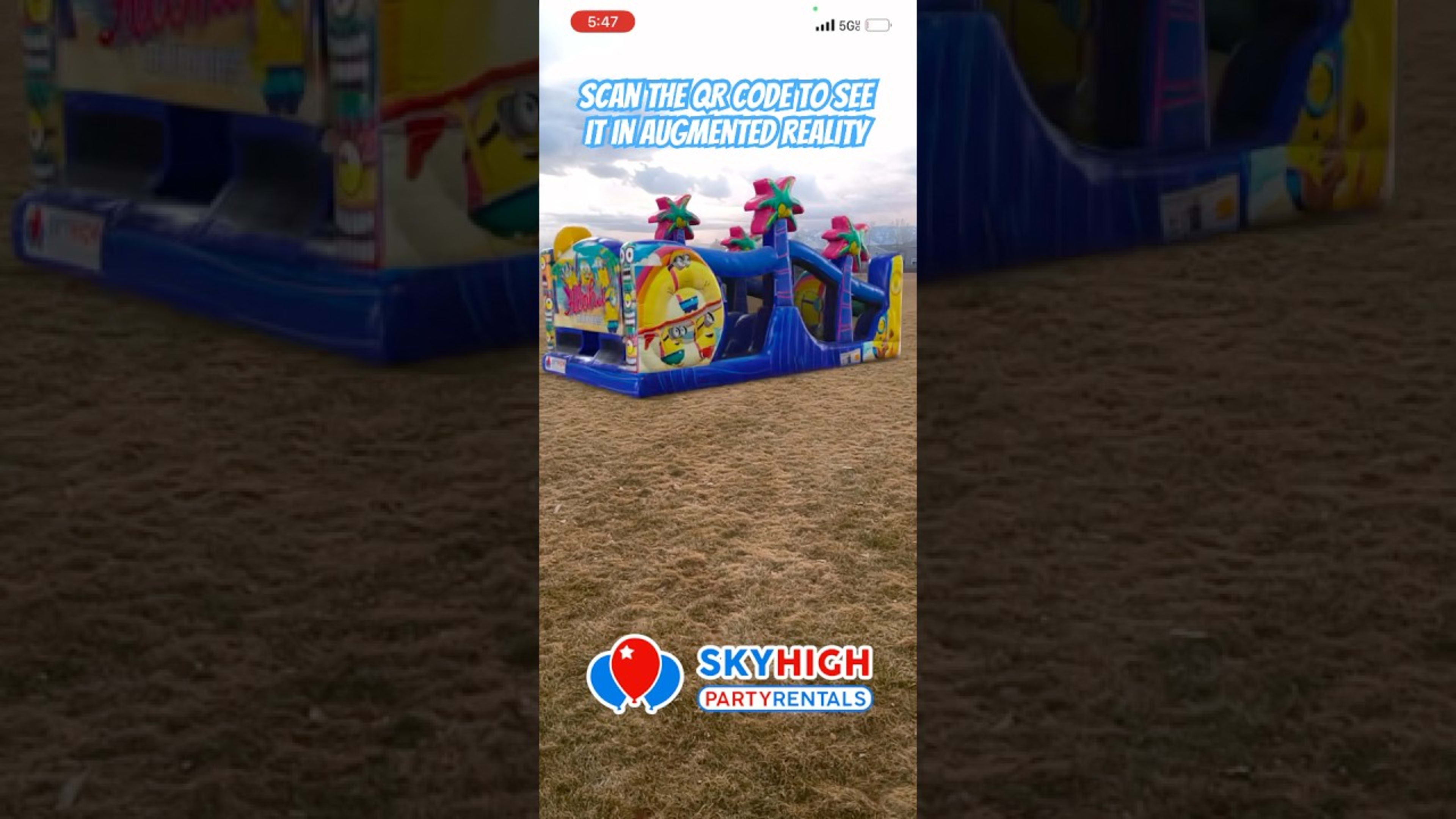 SkyHigh party rentals product featured video