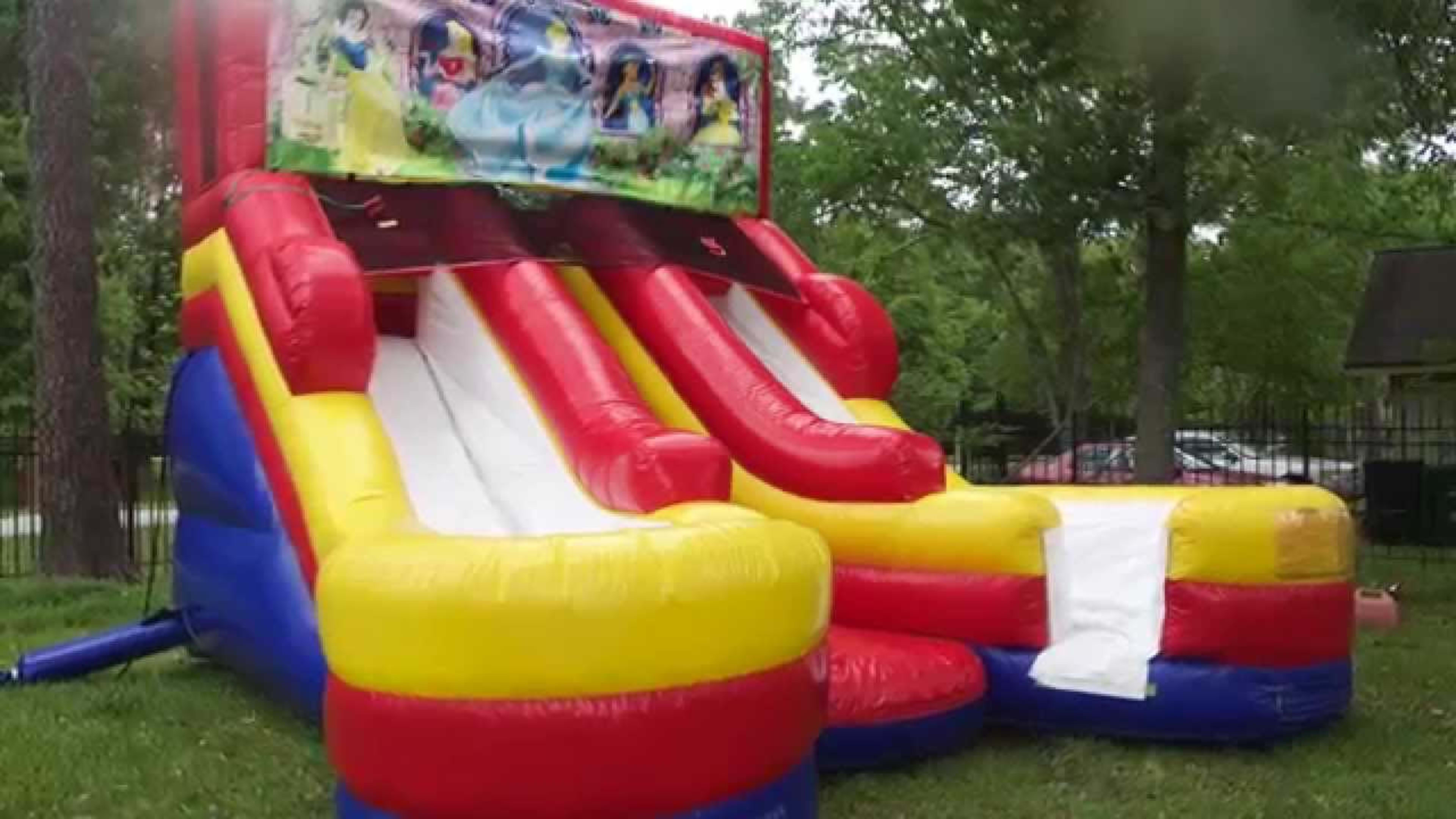 16ft Disney Princess (Wet/Dry) Double Slide - Video