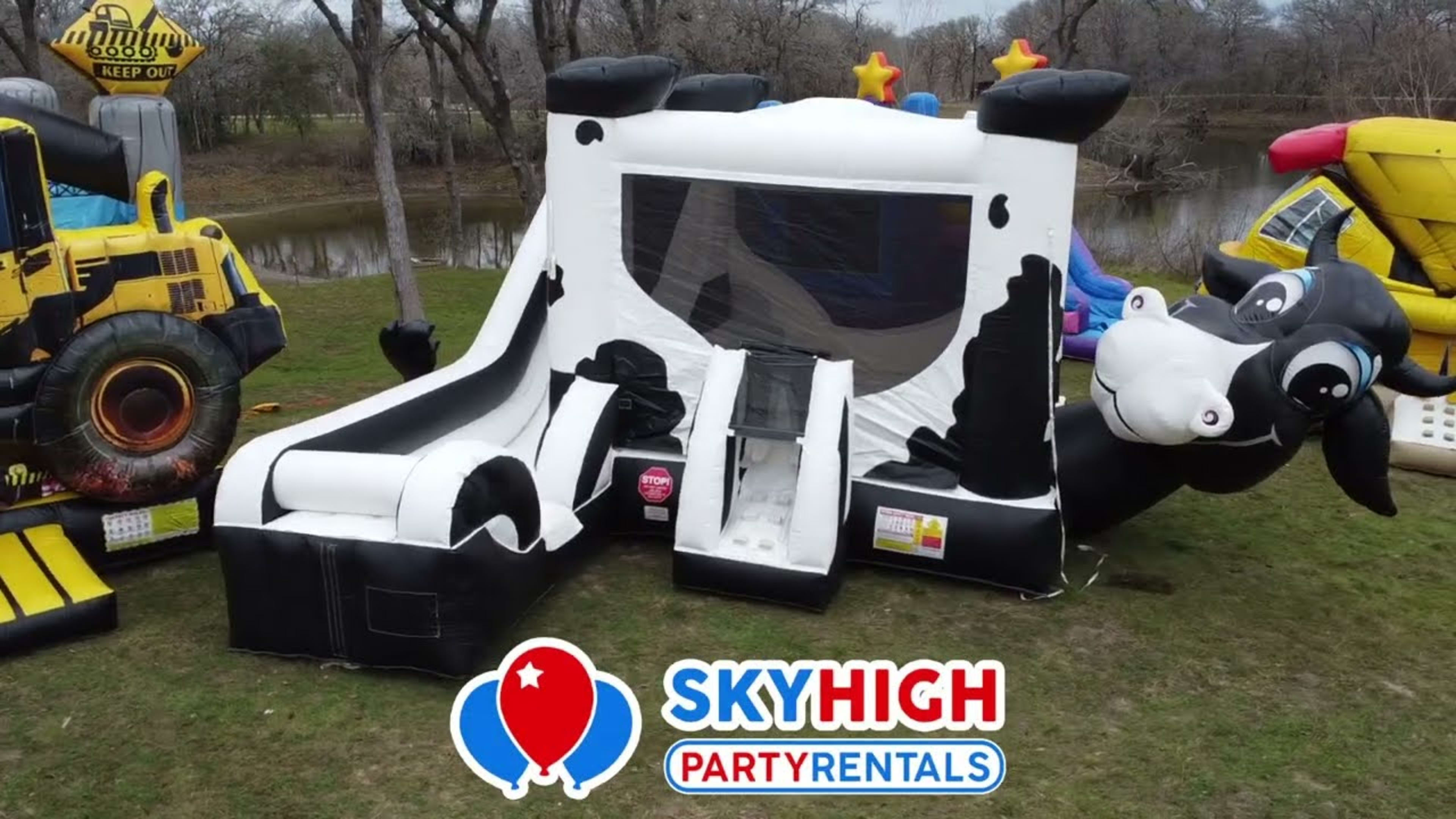 Cow Belly Bounce House Combo - Video
