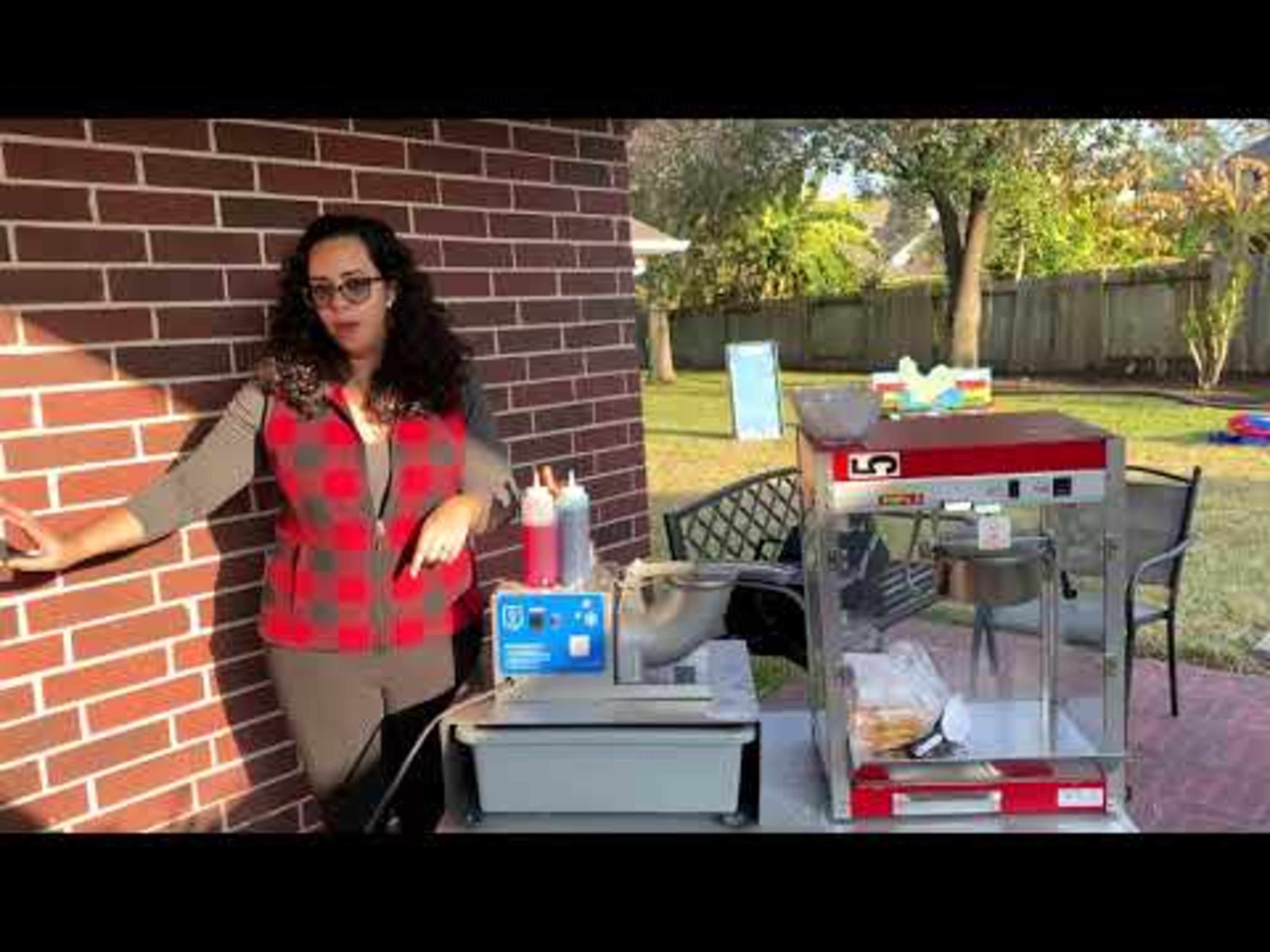 Snow Cone Machine, 2 Rectangle Tables & 12 Chairs Package - Video