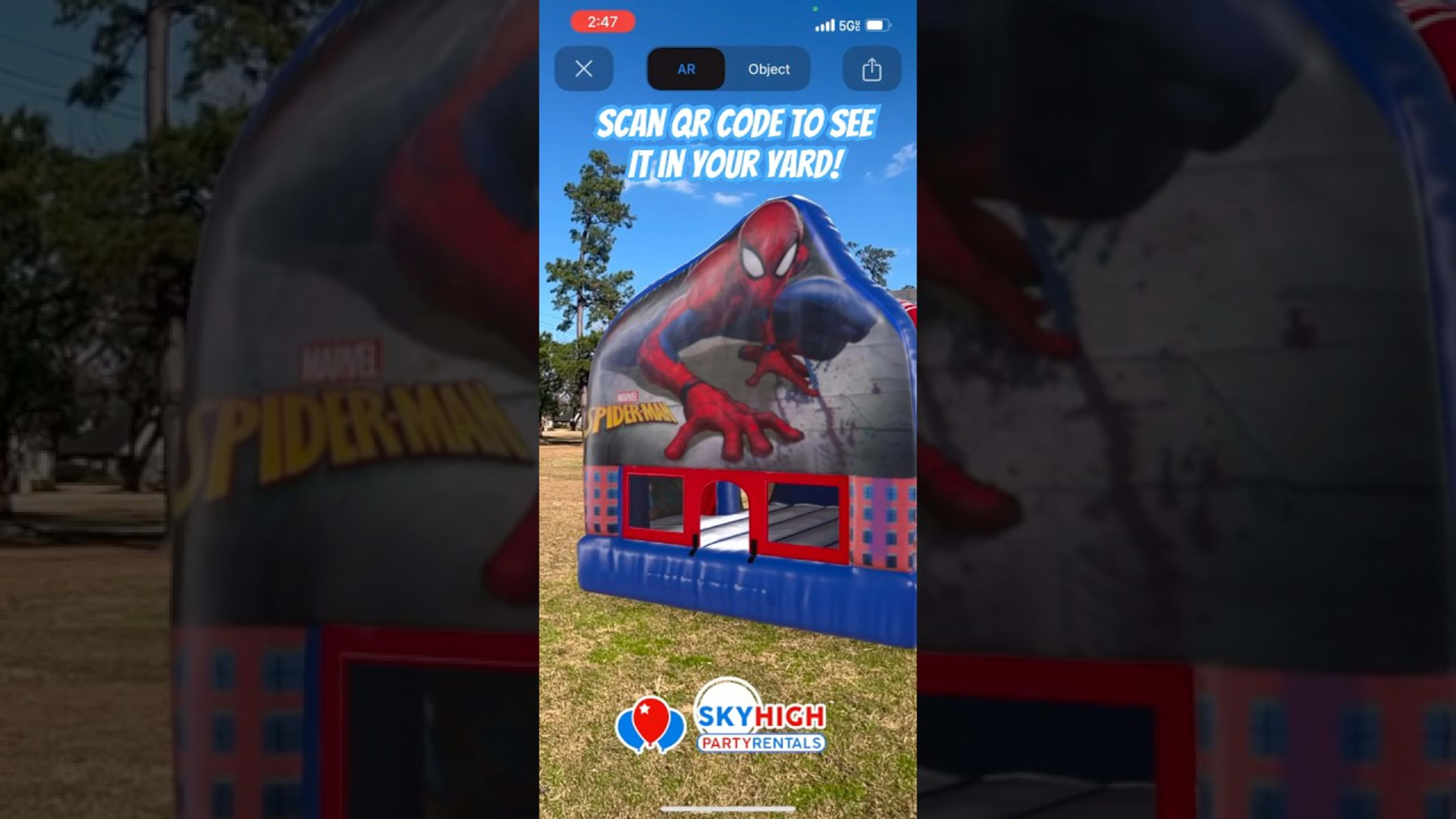 SkyHigh party rentals product featured video