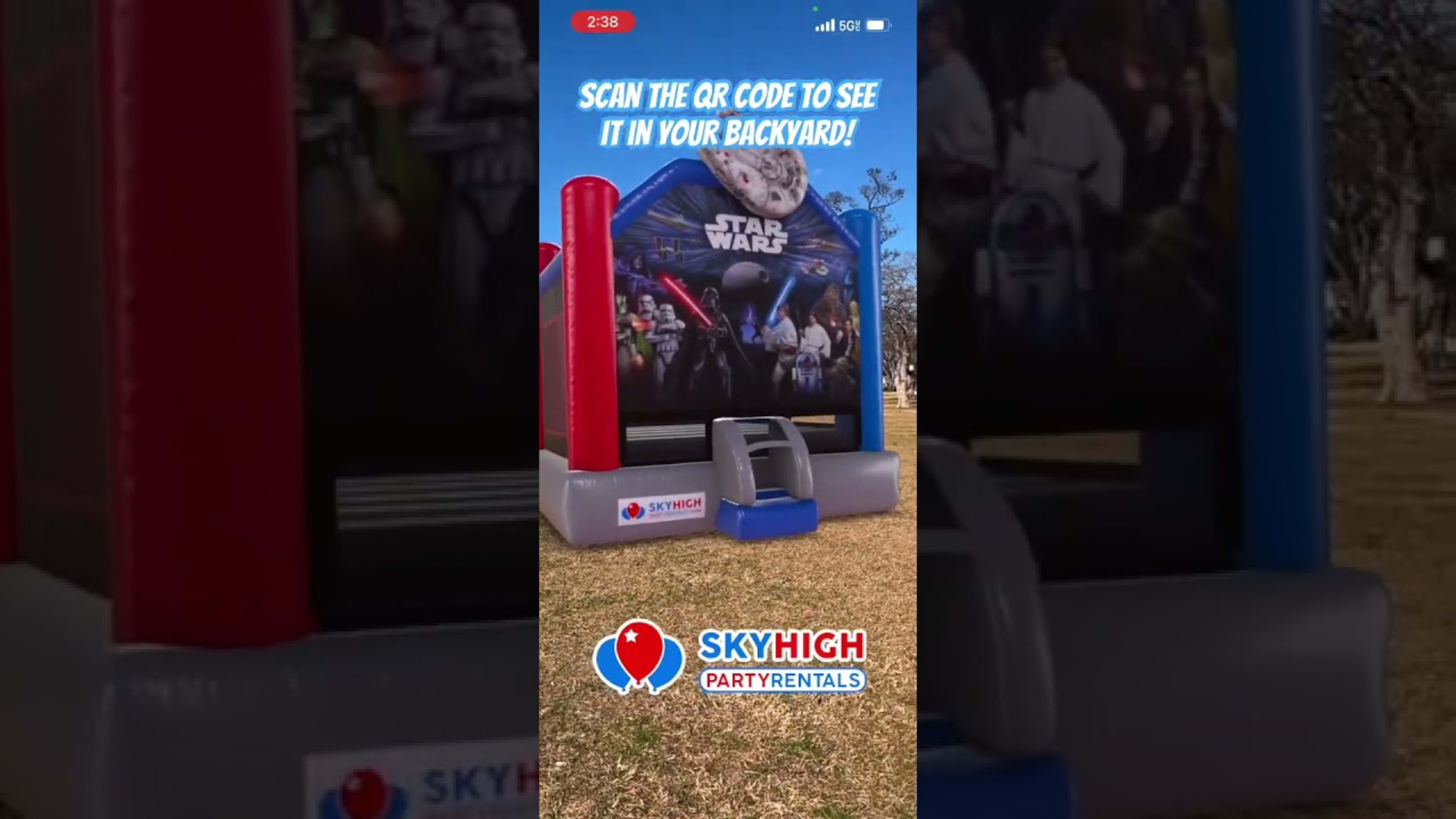 SkyHigh party rentals product featured video