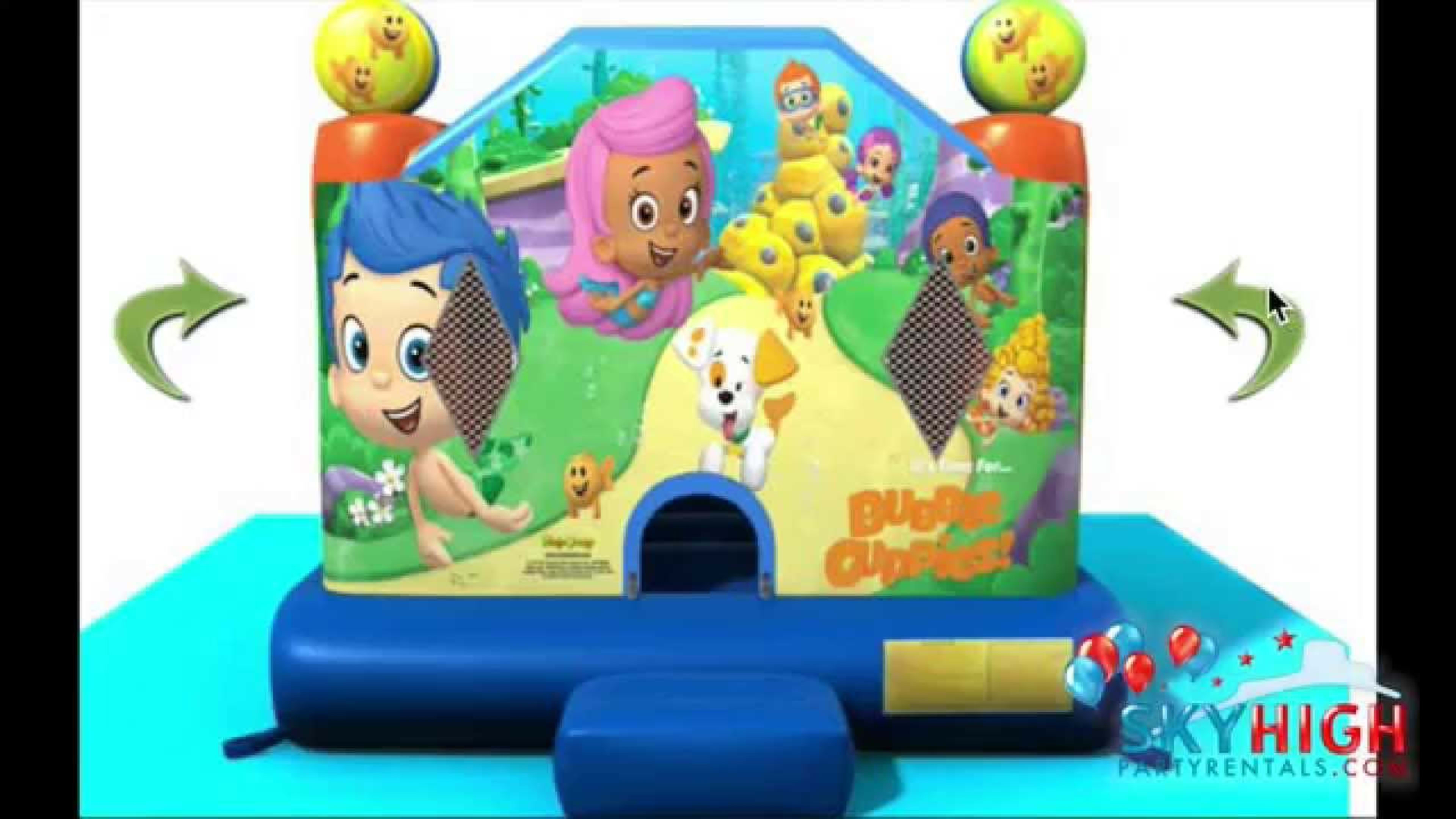 13 x 13 Bubble Guppies Bounce House Moonwalk - Video