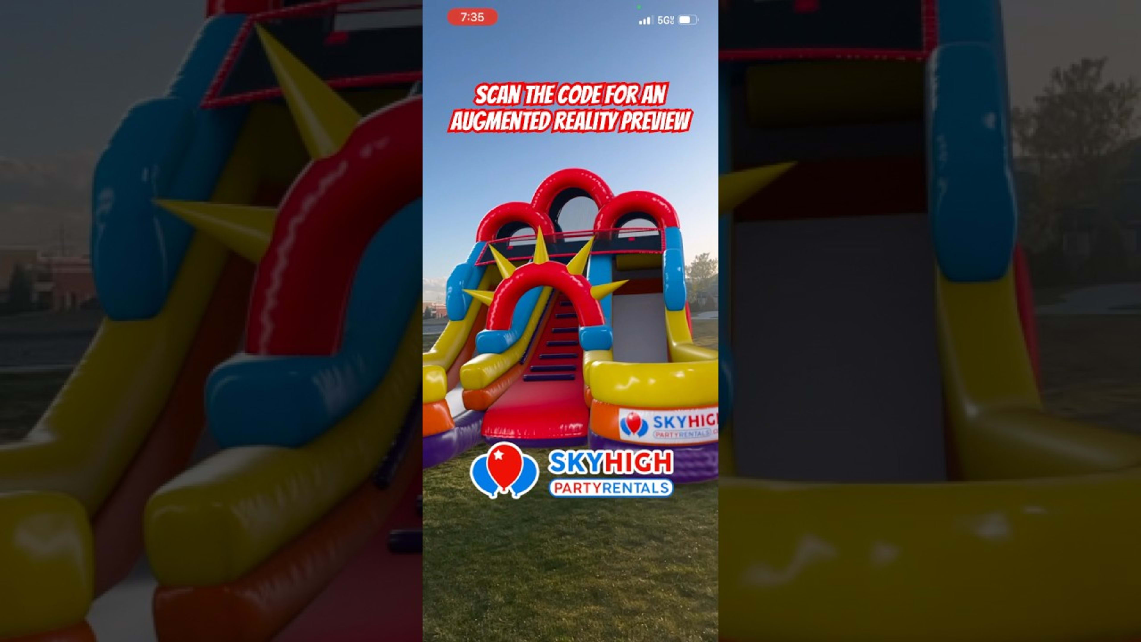 SkyHigh party rentals product featured video