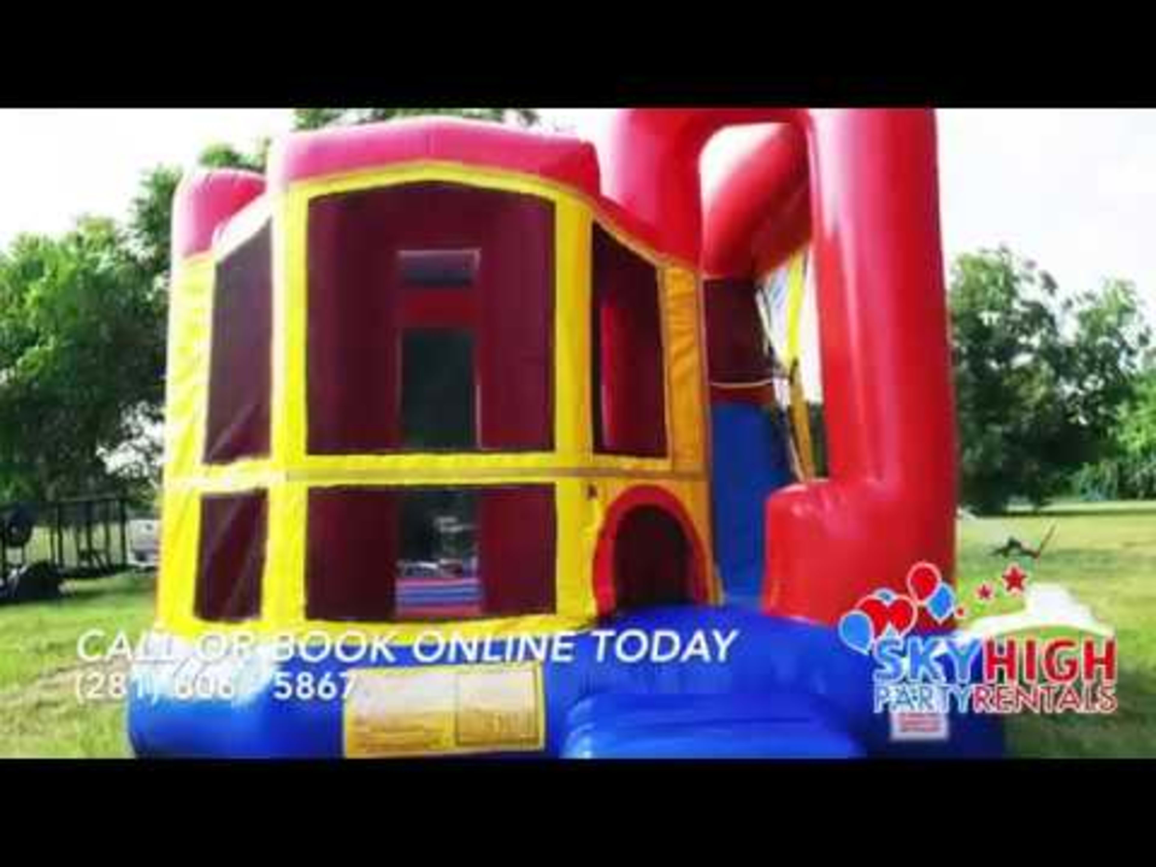 4in1 Super Heroes Bounce House w/ Wet or Dry Slide - Video