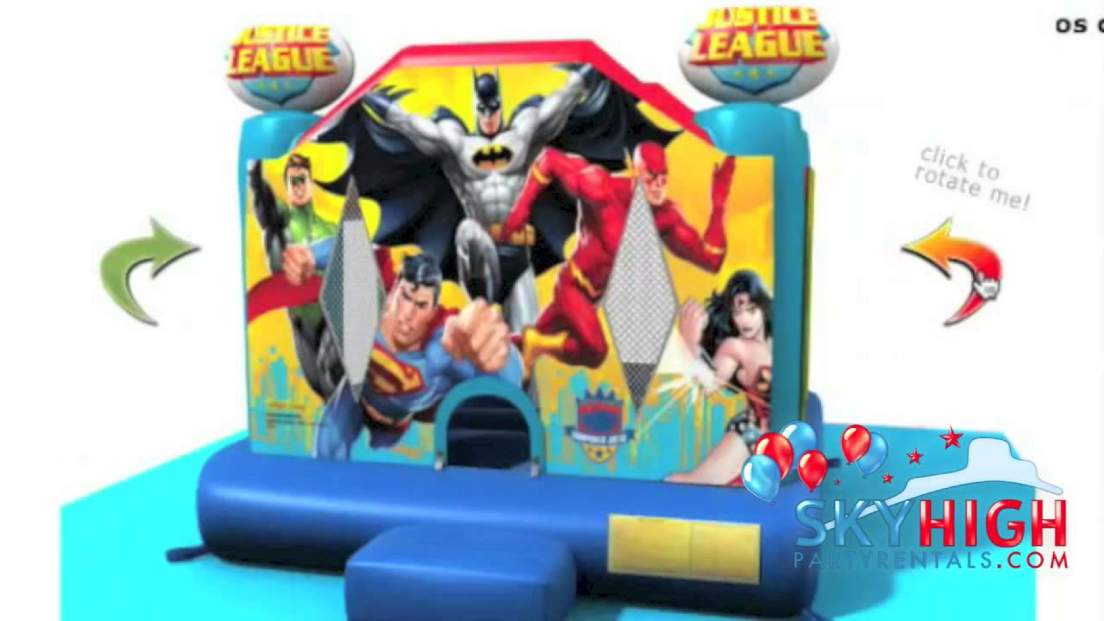 Justice League Bounce House Moonwalk - Video
