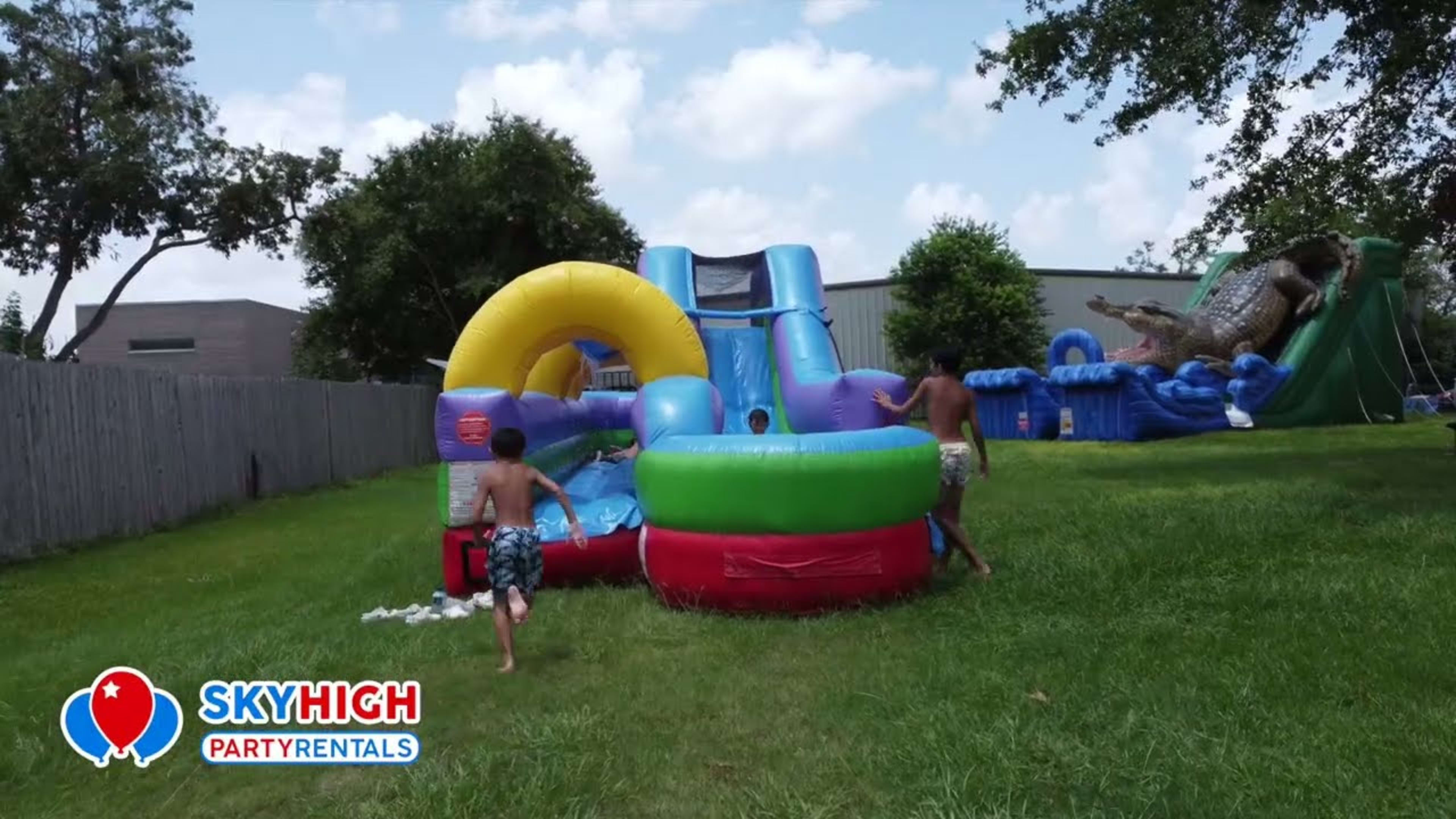 34ft Retro Combo Slip N Water Slide - Video