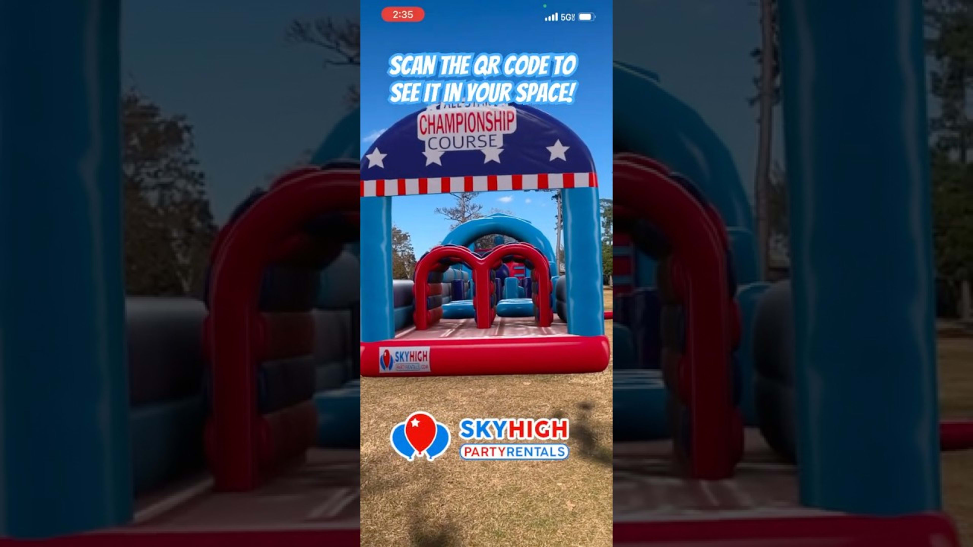 SkyHigh party rentals product featured video