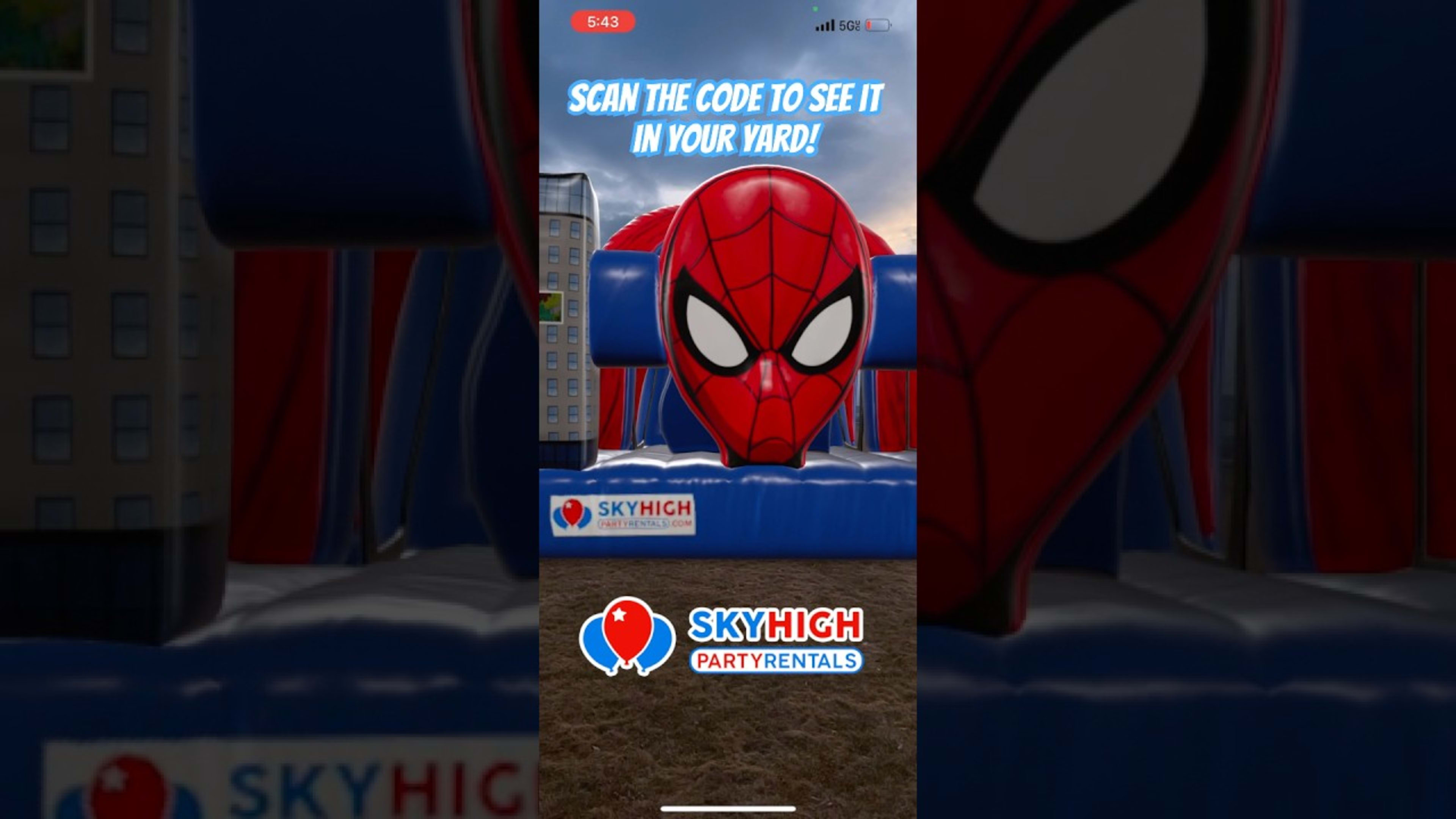 SkyHigh party rentals product featured video