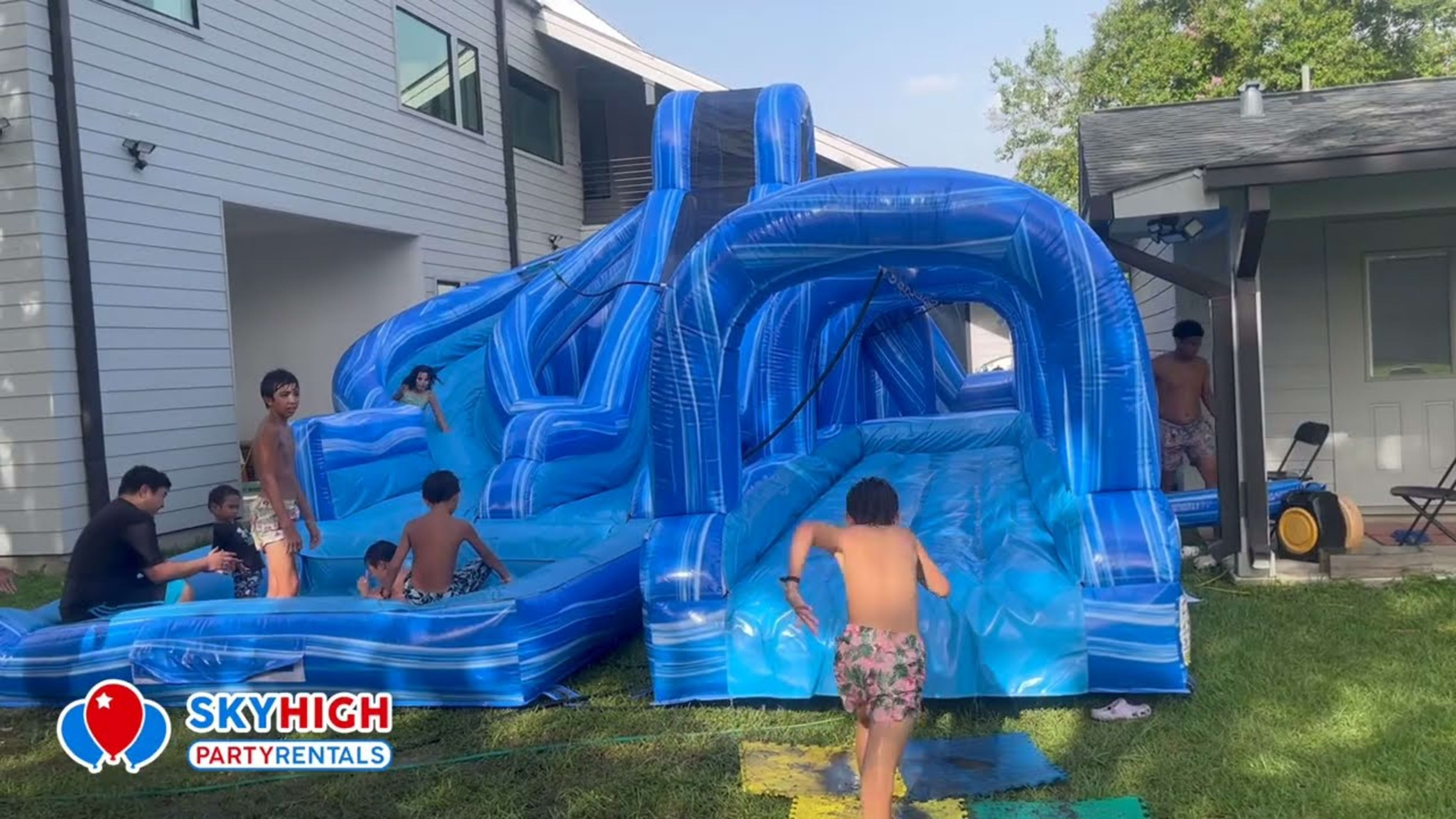 Triple Ocean Helix Dual Lane Slide w/ Slip N Slide - Video