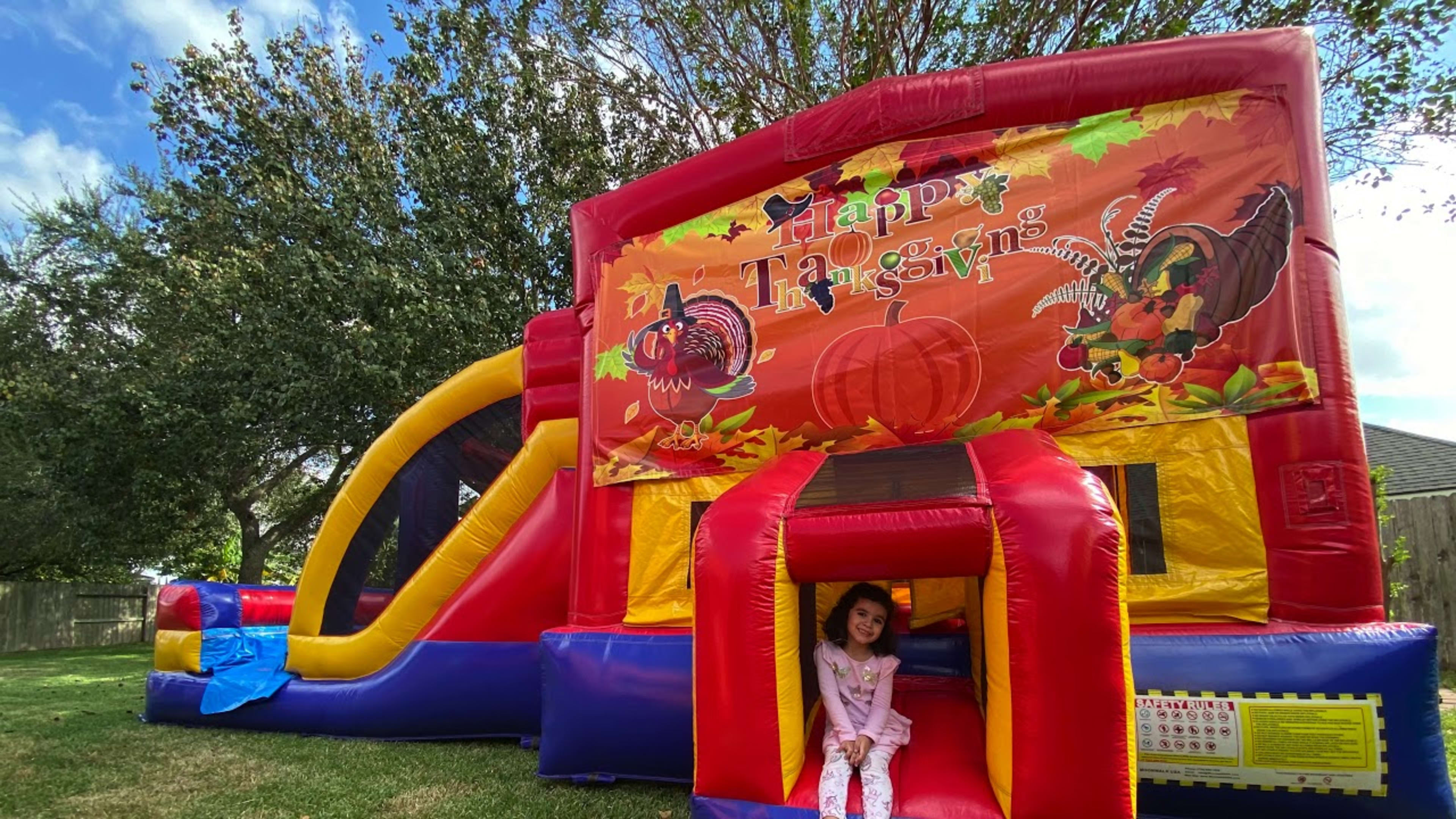 3in1 Thanksgiving Bouncer w/ Wet or Dry Slide - Video