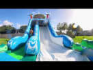 Hawaiian Themed Tiki Falls Water Slide Youtube