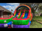 Rainbow Double Water Slide Youtube