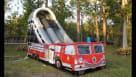 fire truck party slides in Houston Youtube