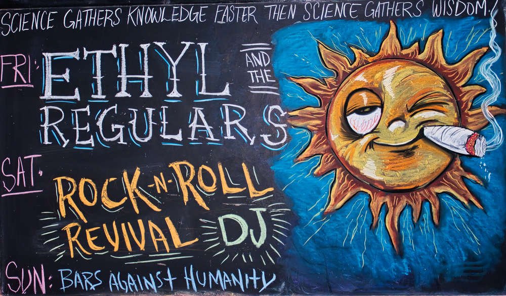Chalkboart art by Joshua Finley. Photo courtesy Robert Mitton.