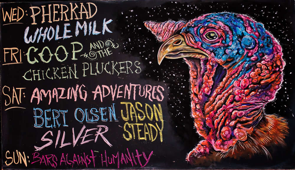 Chalkboart art by Joshua Finley. Photo courtesy Robert Mitton.