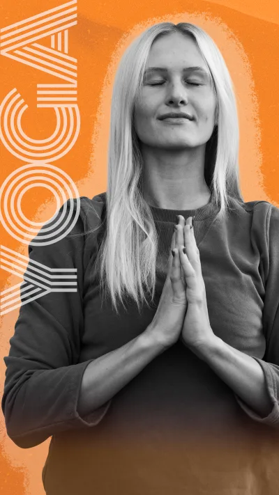 12-minute meditation and yoga flow.