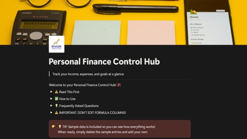 Personal Finance Control Hub