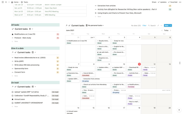 Notion -  Task management template | Prototion