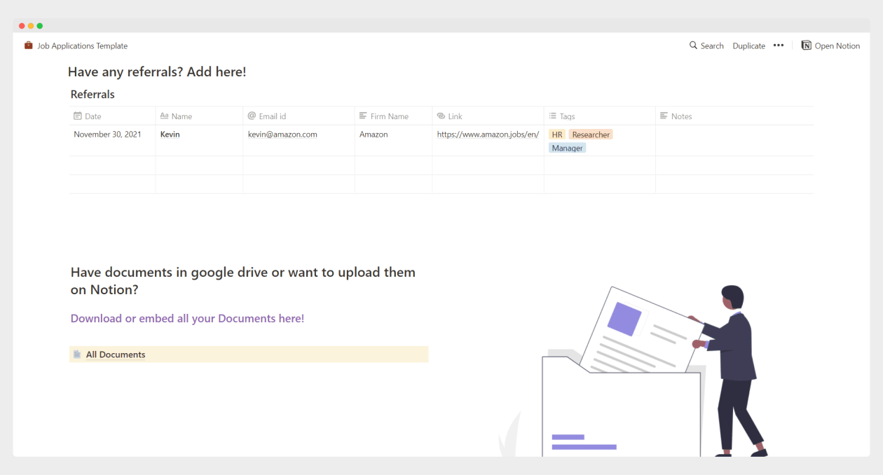 Job Applications | Notion Template
