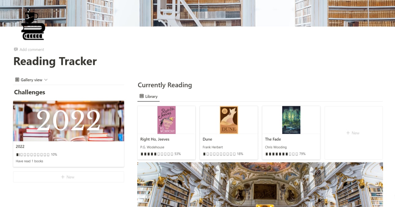 Reading List - Book Tracker | Prototion 