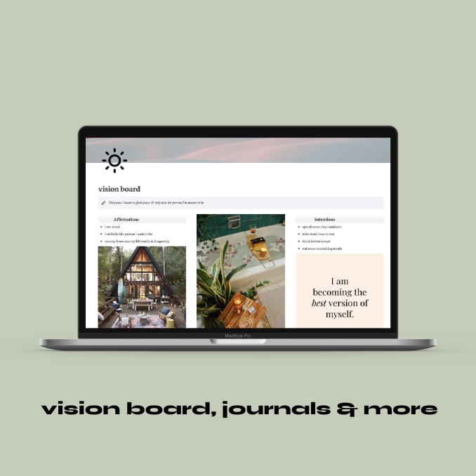 Self Care Notion Dashboard | Prototion | Buy Notion Template