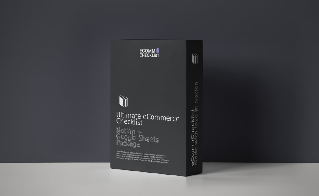 EcommChecklist | Prototion | Buy Notion Template